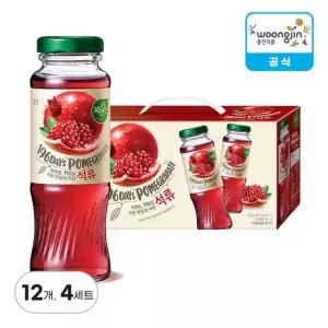 웅진식품 자연은 석류 병 180ml, 12개, 4세트