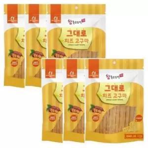 [펫] 간식 250g 강아지 연어 치즈고구마 6P 스틱 그대로