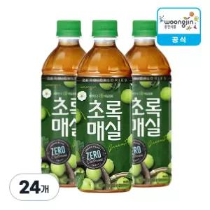 웅진식품 초록매실 제로 500ml, 24개