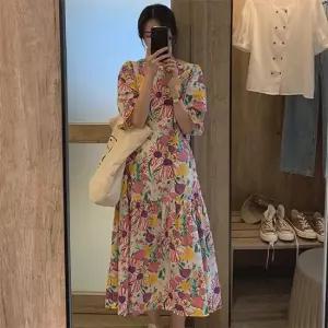 [아리엘스타일]화사한감성 플라워무드 썸머원피스 폴린플라워원피스