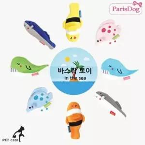 [펫] 8개세트 장난감 바스락토이 해양동물
