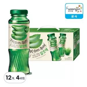 웅진식품 자연은 알로에 병 180ml, 12개, 4세트
