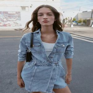 ZARA Z1975 숏 데님 원피스 - 미디움 블루 0108/023/427