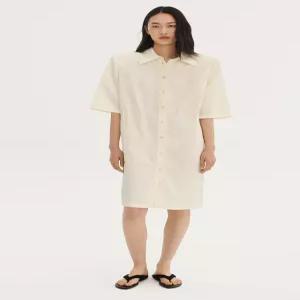 ZARA 숄더 패드 린넨 셔츠 원피스 WILLY CHAVARRIA X ZARA - 크림 2580/132/712