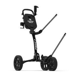 OMADA GOLF T2Lite 골프 푸시 카트 | 경량, 초소형 접이식 골프 카트 | 대형 모든 지형용 바퀴 | 우산 홀더