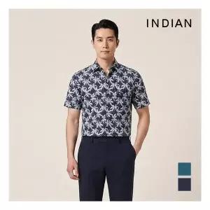 [INDIAN] 알로하 프린트 반팔셔츠_MITNSYM4211 3446515