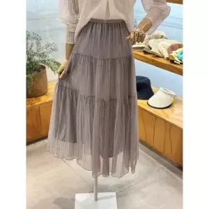 레코브 시스루 티어드 스커트LC31E8SK539X 3456053