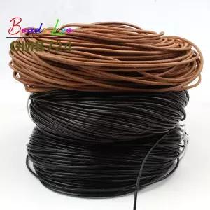 1/1.5/2/2.5/3mm 5M 가죽 코드 라운드 로프 문자열 수제 DIY 팔찌 목걸이 쥬얼리 공예 액세서리 만들기