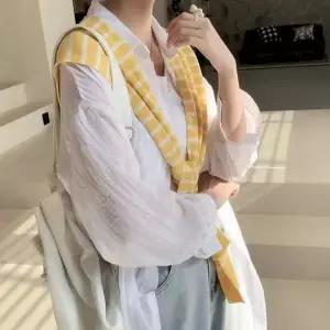 [하프클럽/셀럽하우스]봄 가을 케이프 숄 스카프 어부바 단가라 니트가디건