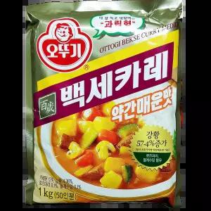 오뚜기 백세 카레 약간매운맛 1Kg 뷔페식당 한식집 우동용 백반집 파스타용