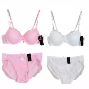B컵 레이스브라 비치는 망사팬티