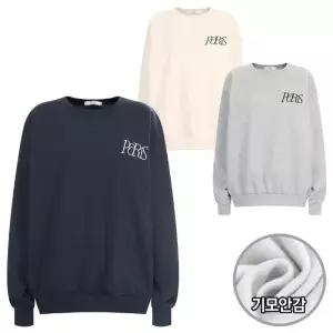 [샵앤] 국산 여성 라운드넥 기모 PARIS 박시 맨투맨 티셔츠 MER-WSH-20144