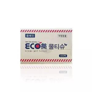 [하프클럽/알티피아]에코미 물티슈 플레인 400매 식당용물티슈 업소용티슈