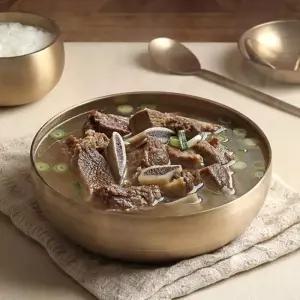 [공식판매처][고양면옥] 국내산 소고기 소갈비탕 1Kg 3팩, 실온보관 대용량 갈비탕 왕
