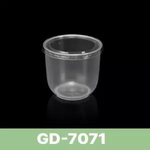 [BR] 푸딩용기 간식 500개 [TONG] 디저트 일회용기 세트 (180ml/투명/PS) GD-7071