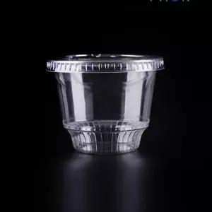 디저트 푸딩컵 DC10W 10온스 [TONG] PET재질 [BR] 1000개 용기 (DC10W/38ml/투명)