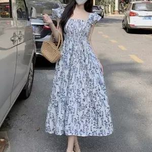 [VCMPFKBH]여름원피스 롱원피스 어깨 프릴 휴양지 1P