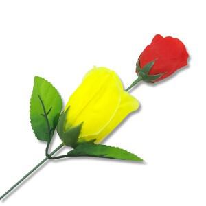장난감 변색 장미(빨간색이 노란색으로 변함) 장미 마술 트릭 발렌타인데이 색깔 변화 재미