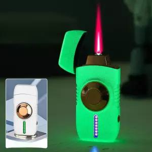 메탈 스마트 음성 점화기 방풍 usb 인식 라이터 라이타