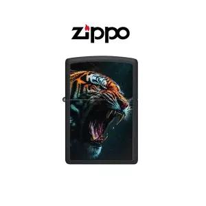 ZIPPO 46241 Fierce Tiger 지포 라이터  깔끔한 블랙 매트