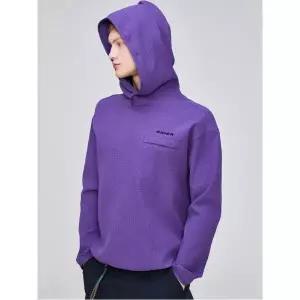 [아이더]CROIFFLE 크로플 남성 긴팔 후드 티셔츠 Purple 4780096