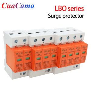 1Pcs AC SPD 서지 보호기 LBO 저전압 분배 가정용 피뢰기 번개 장치 2P 스위치 모듈