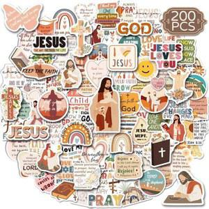 200PCS 크리스천 스티커 신앙 200 플래너 기록 폰케이스 웨이 공급