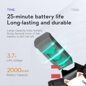 LSRC S2S 배터리 3.7V 2000mAh 드론 쿼드콥터 정품 예비 부품