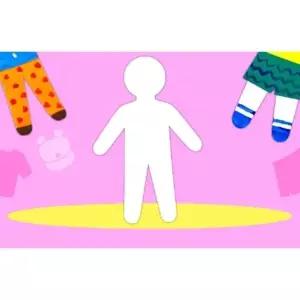 어린이 미술 위아 놀이 모양 종이 사람 12 핑거페인팅