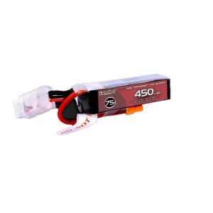 RC 헬리콥터 Quadcopter FPV 레이싱 드론 부품 용 3S 11.1V 450mAh 75C LiPo 배터리 XT30 플러그가있는