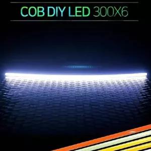 12V FGM373U9 차량용 면발광 COB LED바 300mm X 6mm 6컬러