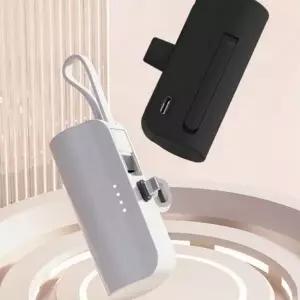 2in1 일체형 도킹 충전 보조 배터리 5000mA 5000mah