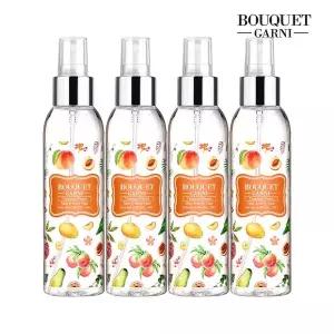 [부케가르니] 딥 퍼퓸 헤어 앤 바디미스트 트로피컬피치향 145ml x4개