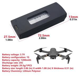 V4 드론 배터리 RC Quadcopter 교체 액세서리 부품에 대 한 원래 3.7V 1200MAh