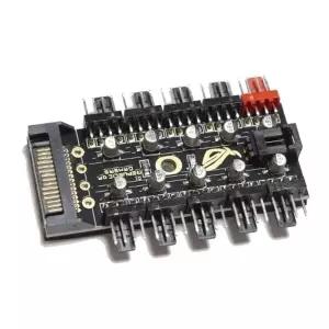 (T-PWM-SATA10F) 쿨러 PWM 10분배 팬허브 4 PWM허브