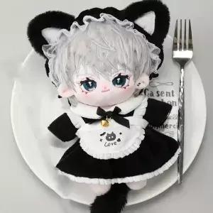 고양이 꼬리 0cm 면 인형 옷 메이드 드레스 리본 치마 패션
