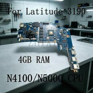 Latitude 3190 2-in-1 노트북 마더보드용 LA-F461P(N4100/N5000 CPU 4GB RAM 포함) CN-0GD14P CN-00F355