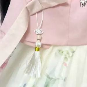 꿀이맘쓰리 전통 노리개 화이트 포장노리개 노리게