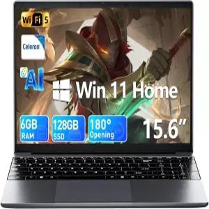 멜리우나 15.6인치 오피스 365 6GB RAM SSD 쿼드코어 프로세서 Win 11 가정용 노트북 컴퓨터 IPS FHD