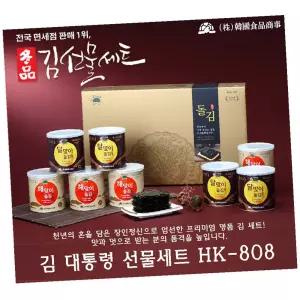 지아오 캔 재래김 선물세트 대 808 30G X 8캔 김선물셋트 돌김