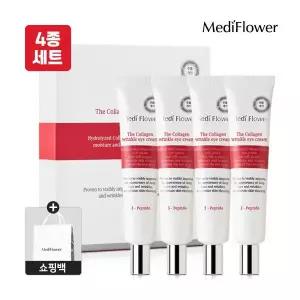 뷰티톤업 [메디플라워] 더 콜라겐 링클 아이크림 4종 선물세트 안티에이징 주름개선 탄력강화쇼핑백소