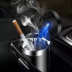 차량용 재떨이 자동개폐 LED수납 자동차용품