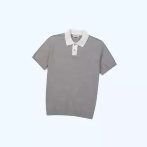 브렌우드 BRENTWOOD 워셔블 칼라 배색 폴로넥 니트 니트티 스웨터 티셔츠 상의 BRWAM26531GYX JD 5008695