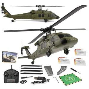 ROUASD WL K170 UH-60L RC 헬리콥터 블랙 호크 비행기 6축 자이로 2.4G 4CH 원격제어 고도 호버링 군용기 - RTF / 3 배터리
