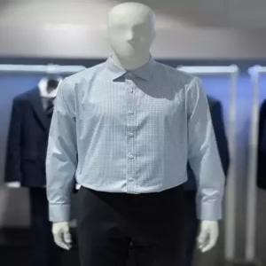 [트루젠] 트루젠 그린 체크패턴 면스판 기본핏 남자 셔츠 TH6616013273