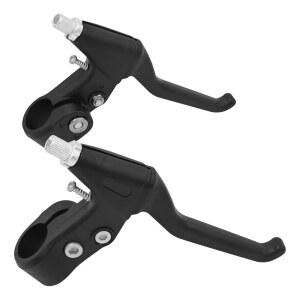 산악 자전거(MTB) 도로 BMX 및 고정 기어 자전거용 범용 자전거 브레이크 레버 세트(페어) - 22MM(7/8인치) 핸들 경량 내구성 교체 부품 [블랙]