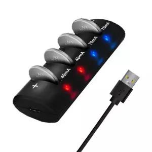 USB 고속 충전기용 리튬 배터리 충전기, LIR2032H, LIR2032, LIR2025, LIR1632 LED 디스플레이, 3.7V, 3.6V