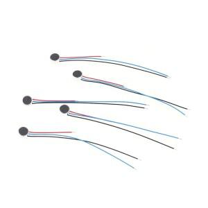5개 6x2.5mm 6025 마이크 캡슐 일렉트릿 콘덴서 마이크로폰(와이어 길이 7CM) 공기 흐름 센서 네뷸라이저