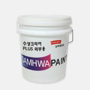 삼화페인트 수성크리어 PLUS 외부용 투명 18L 수성바니쉬