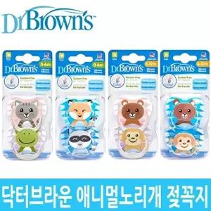 [닥터브라운]닥터브라운 NEW 애니멀 노리개젖꼭지(2P)